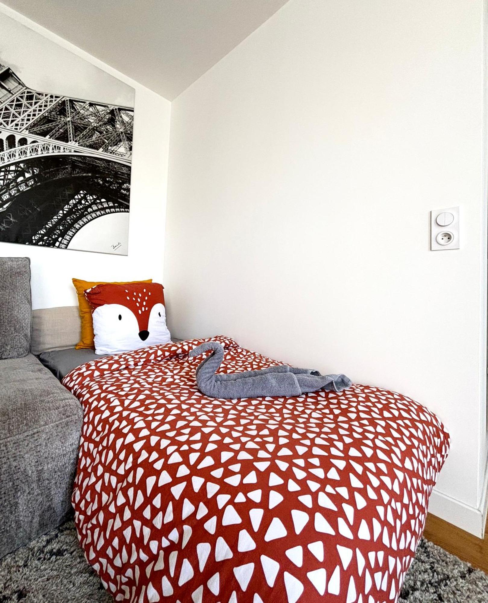 L Eiffel Disney 5Min Paris 35Min Parking Terrasse Serris Exterior photo